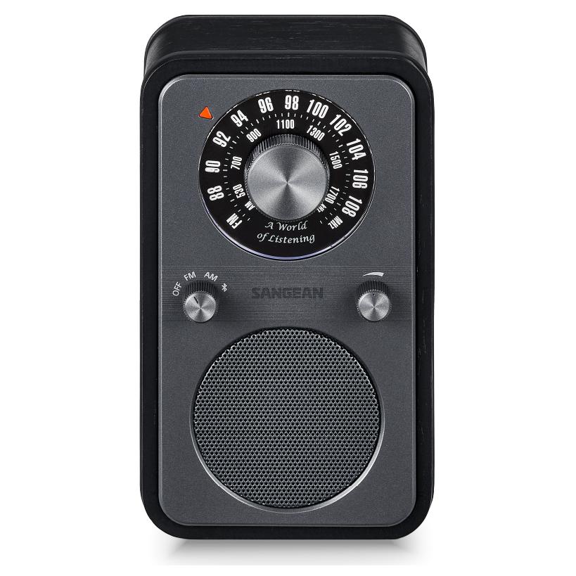 Sangean WR-9 Personal Analog Radio (8W, 5cm Driver, Oak)