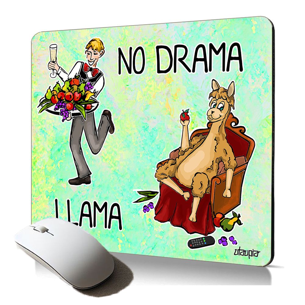 Utaupia No Drama Lama Soft Mousepad