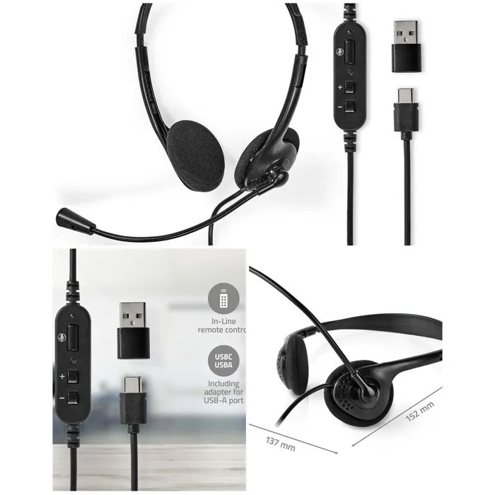 Suza 3-in-1 Filing Stereo Headset