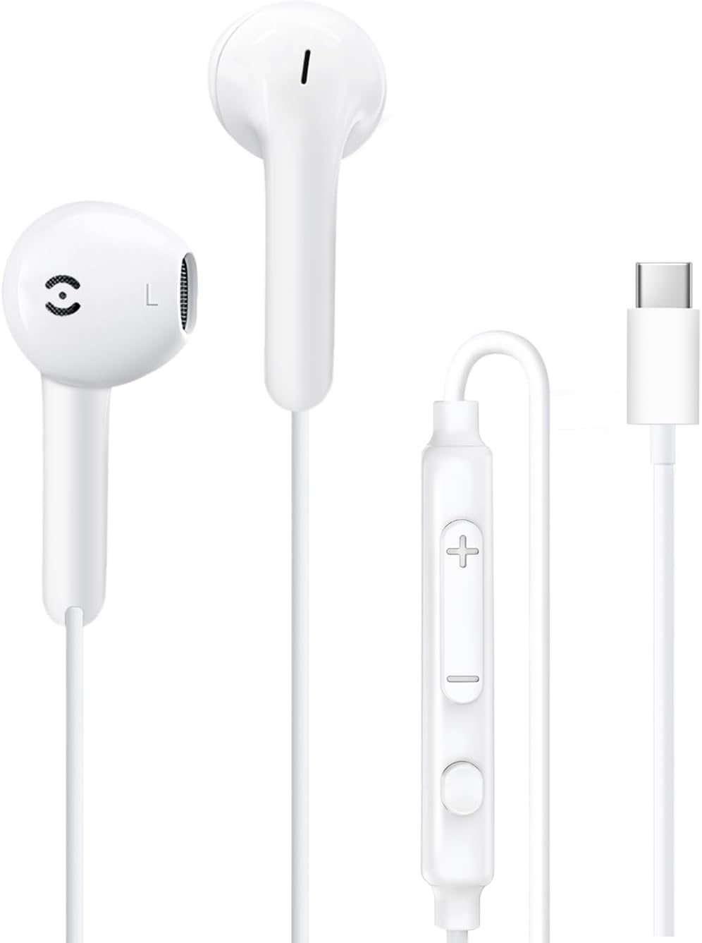 LORANKA USB C Wired Earbuds for iPhone 17 Pro Max/Air/16 Series, iPad, Mac and Samsung