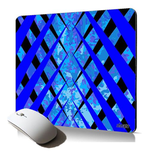Utaupia Soft Mouse Pad - Modern Tile Design, Blue