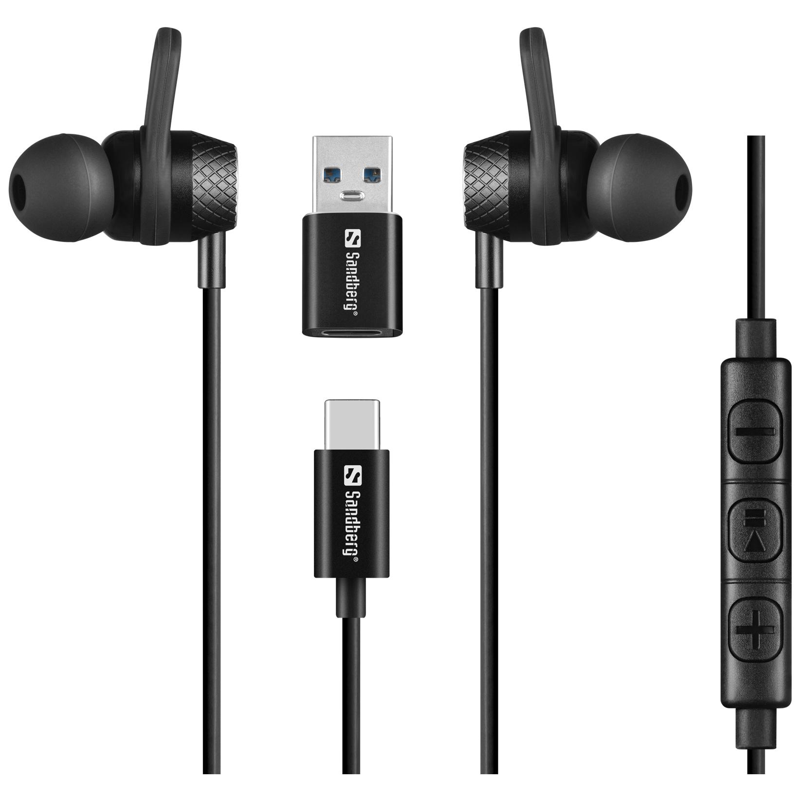 Auriculares con micrófono integrado Sandberg USB-C a A
