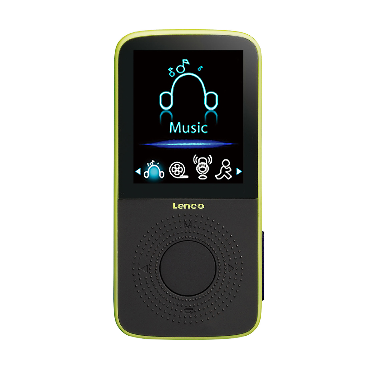 Lenco Sport MP3 Player 4GB with Pedometer, 1.8-inch TFT Screen and Voice Recorder