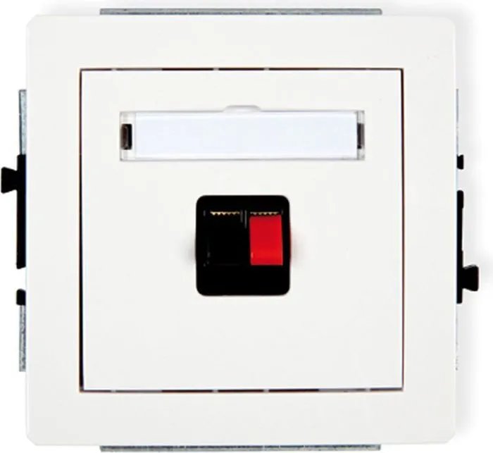 KARLIK DGG-1 Wall Mount Outlet - White - Single - Wired