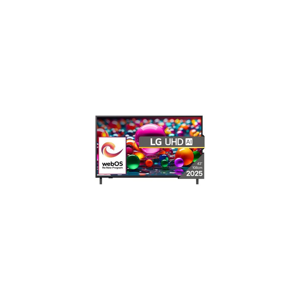 LG 43" 4K UHD Smart LED TV 43UA74003LB IPS Gen8 AI