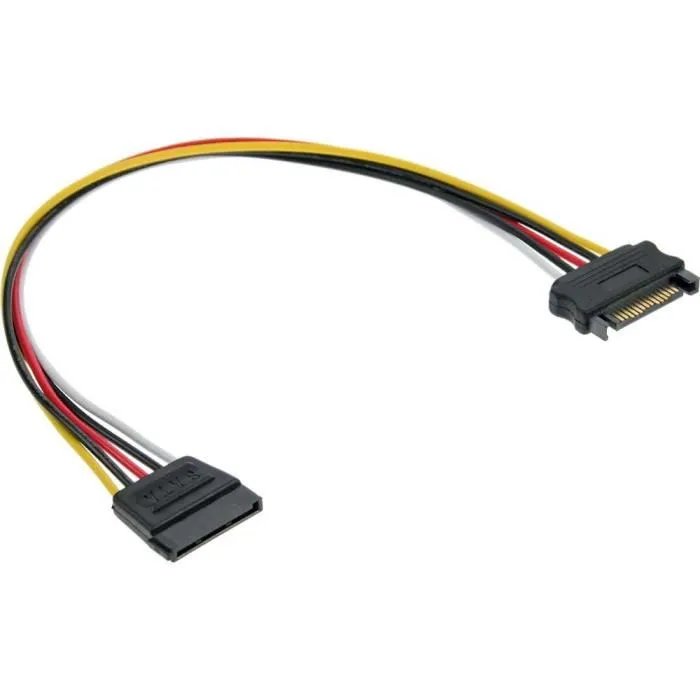InLine® Internal Power Extension Cable, SATA Male/Female, 0.3m
