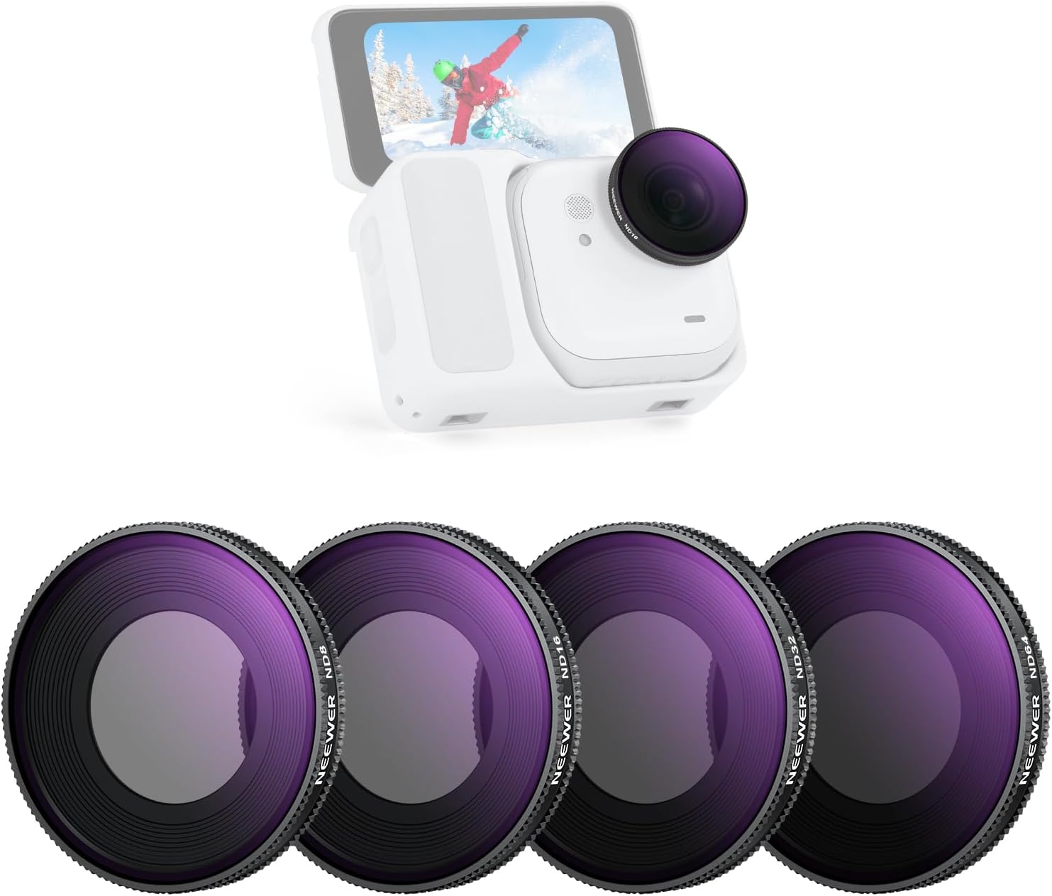 Neewer ND Filters for Insta360 GO Ultra (ND8/ND16/ND32/ND64)