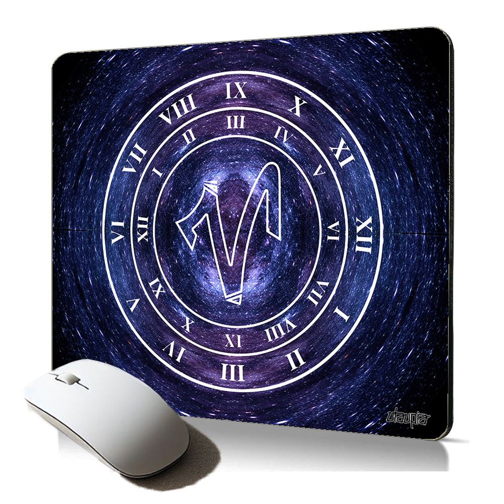 Utaupia Astrological Sign Aries Soft Mousepad - Galaxy Print, Gaming Sky Blue