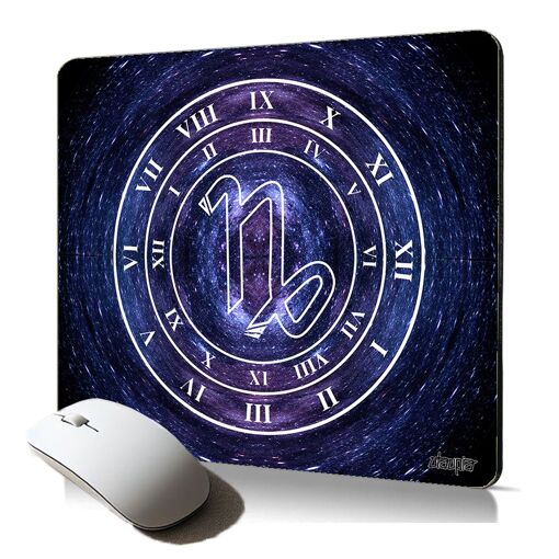 Utaupia Astrological Sign Capricorn Design Galaxy Star Planet Blue Horoscope Mouse Pad