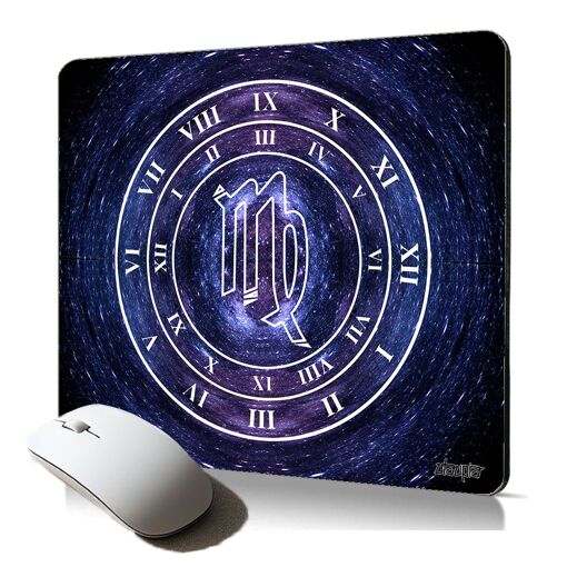 Tapis de souris souple Utaupia avec motif du signe astrologique de la Vierge du zodiaque