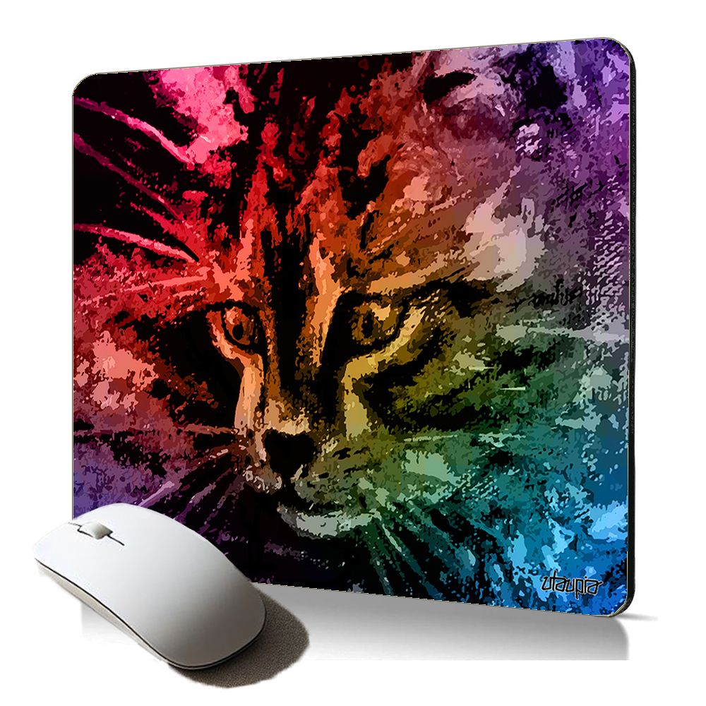 Tapis de souris souple Utaupia avec motif chat mignon - Pour les artistes, professionnels et gamers