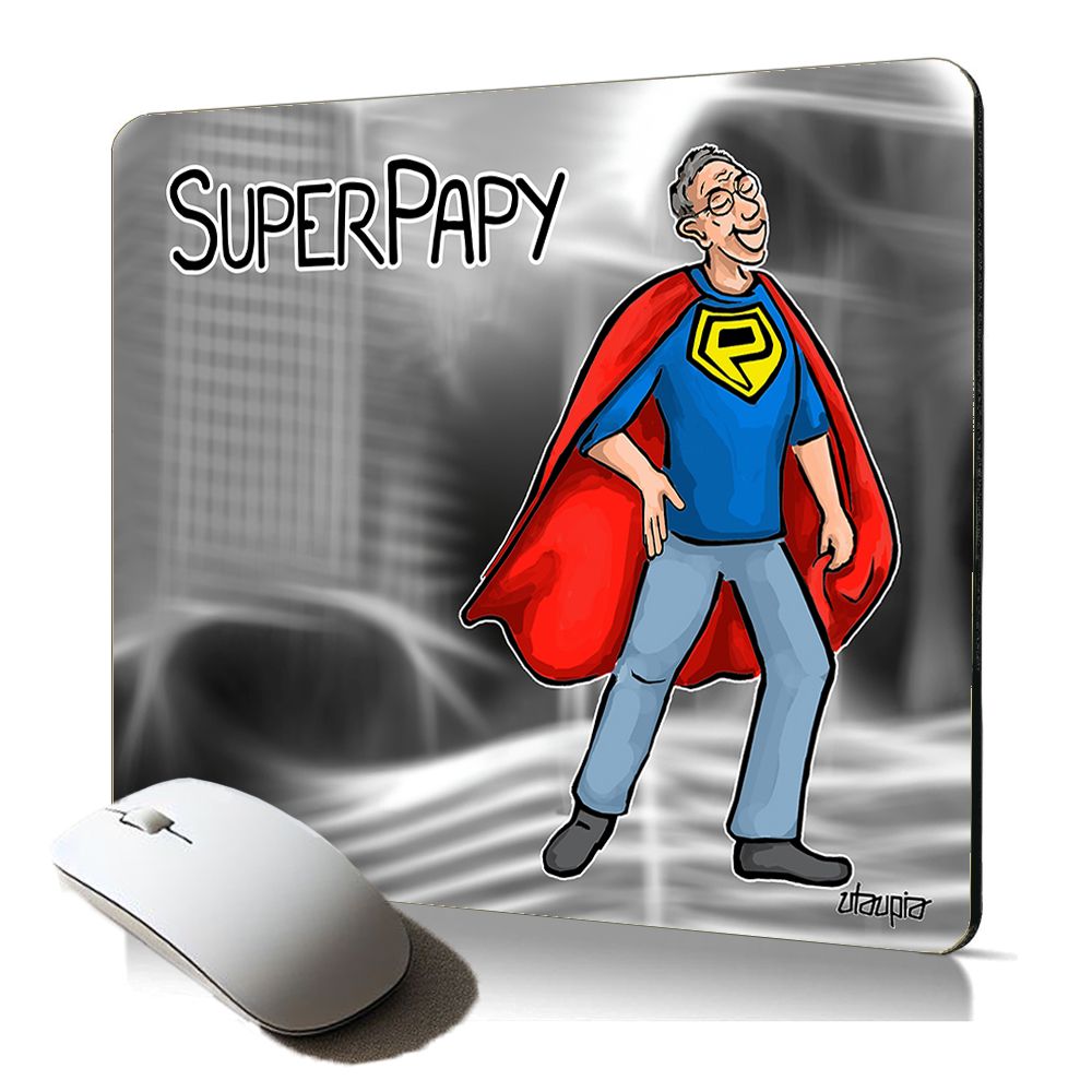 Utaupia Soft Mouse Pad with Humorous Comic Design for PC Desk - Gift for Grandfathers