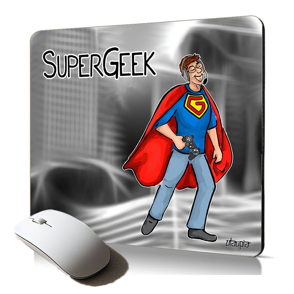 Utaupia Soft Geek Comic Mousepad for Gamers
