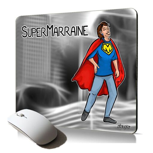 Utaupia Soft Mouse Pad with Comic Hero Text - Unique Gift for Christmas