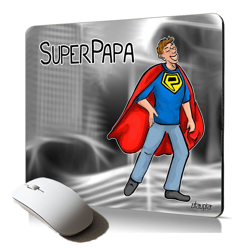 Utaupia Soft Mouse Pad - Super Dad Humor Comics