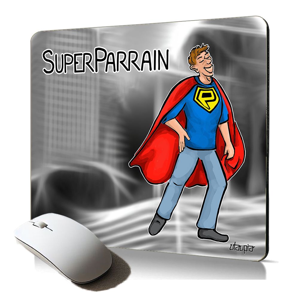 Utaupia Soft Mouse Pad - Super Sponsor Humoristic Text