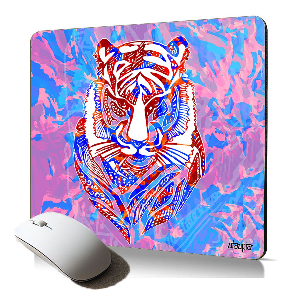 Utaupia Soft and Durable Mouse Pad with Aztec Tiger Design