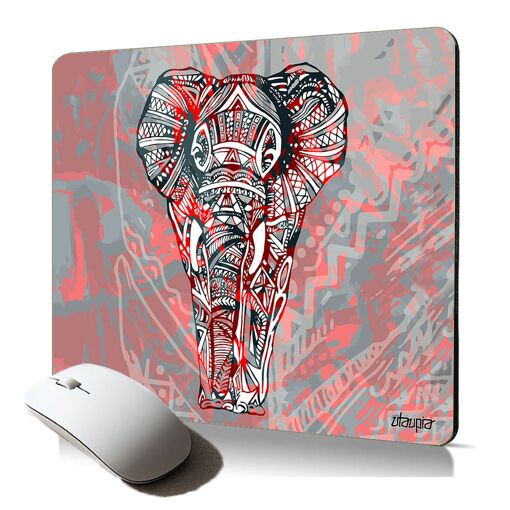 Almohadilla de ratón suave Utaupia - Diseño tribal Ganesh, multicolor