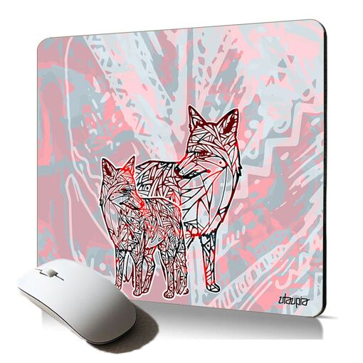 Utaupia Polar Fox Soft Mouse Pad - Multicolor Plume, Ergonomic and Durable Computer Mousepad