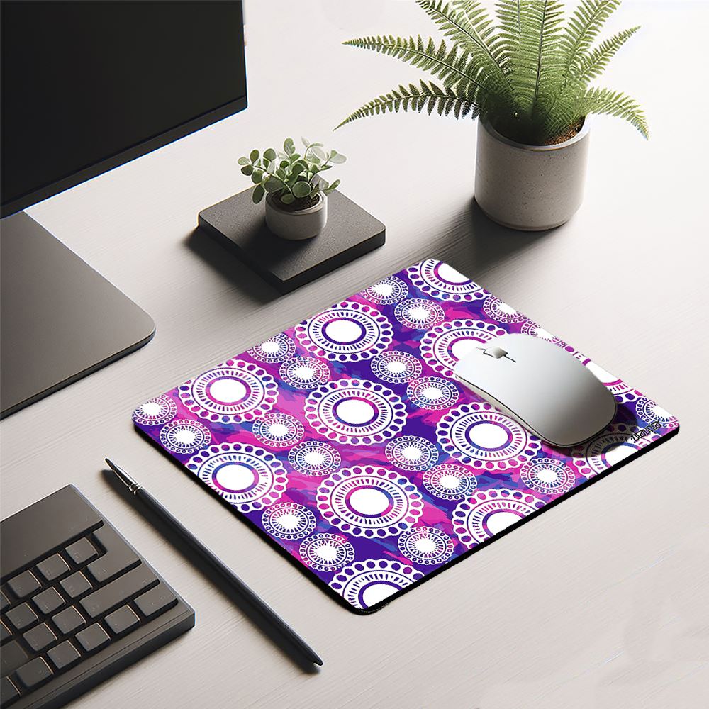 Utaupia Soft Floral Mousepad - Ethnic Indian Design, Standard Size, Gift for Mother's Day
