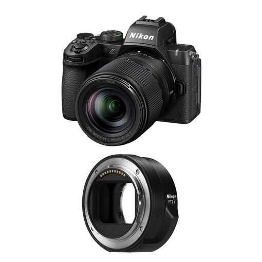 Nikon Z50 II + NIKKOR Z DX 18-140 f/3.5-6.3 VR Lens + FTZ II Adapter + 3-Year Warranty
