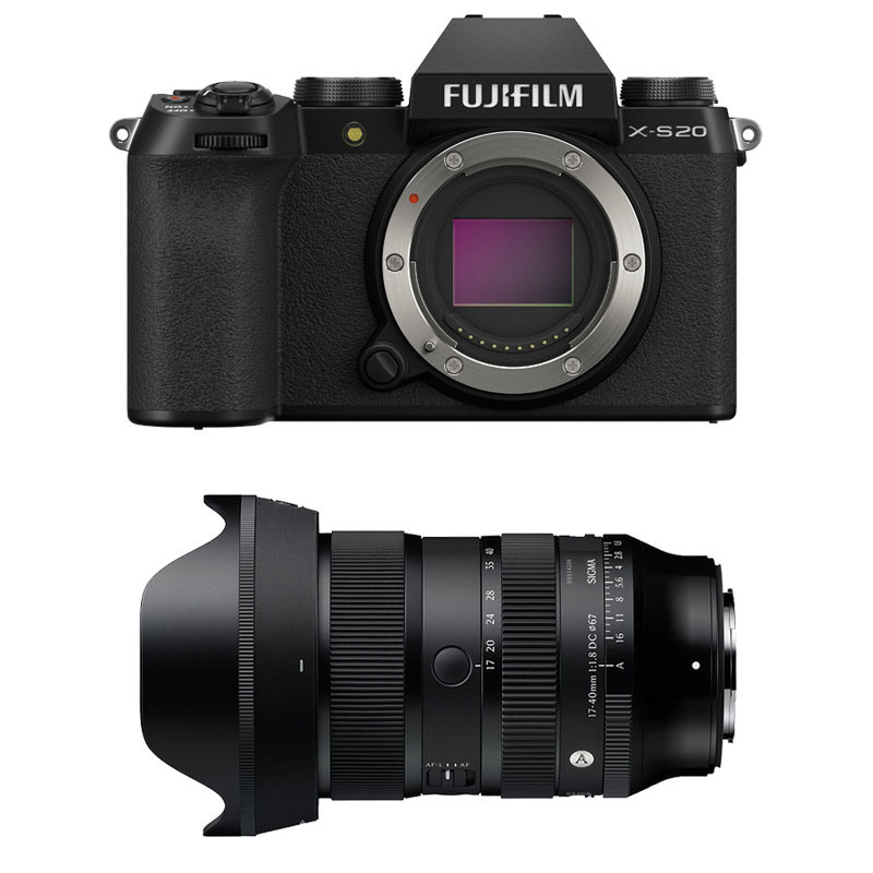 Fujifilm X-S20 + Sigma 17-40mm f/1.8 DC Art Lens, 3-Year Warranty