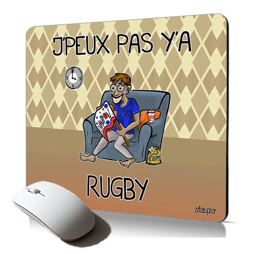 Utaupia Soft Mouse Pad - Rugby Humor Gift