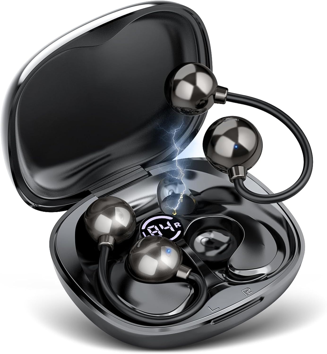 Open Ear Bluetooth Headphones with Deep Bass and Clear Calls