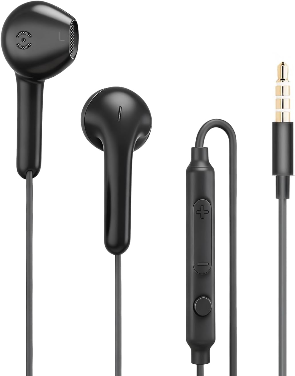 Marque Générale WH9 In-Ear Headphones with 3.5mm Jack, Microphone Compatible with Phone, PC, Laptop, Samsung, Huawei, MP3 Players