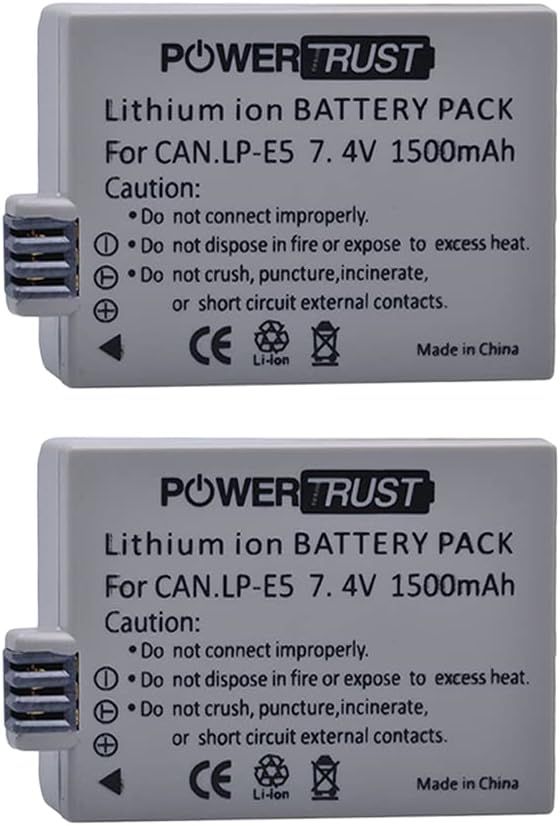 LP-E5 Battery 1500 mAh for Canon EOS Cameras