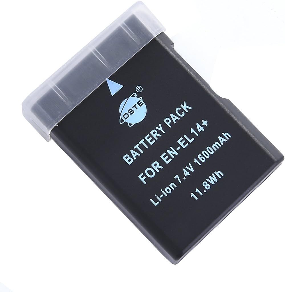 DSTE Backup Battery - Compatible with Nikon EN-EL14 Series Cameras