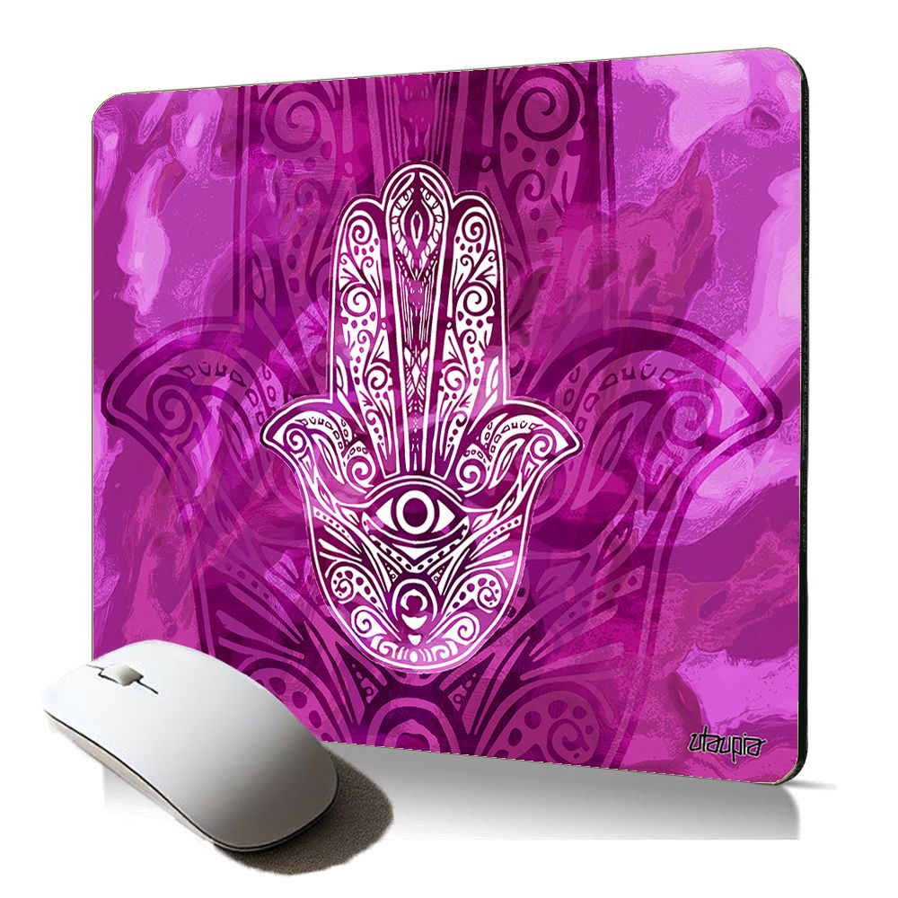Tapis de souris souple Utaupia - Main de Fatima, talisman ergonomique de jeu