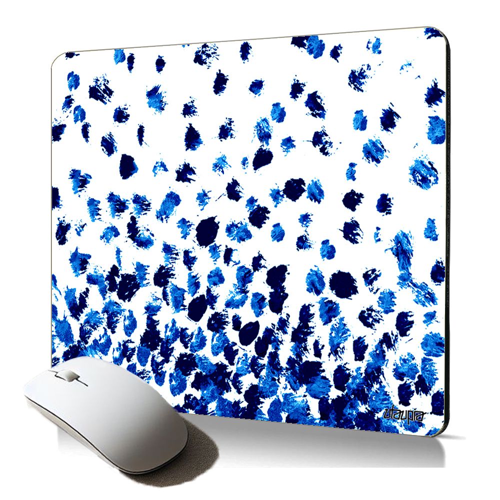Utaupia Soft Mouse Pad - Romantic Blue Pois Design