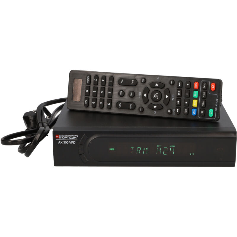 Opticum AX 300 VFD HD Satellite Receiver with PVR