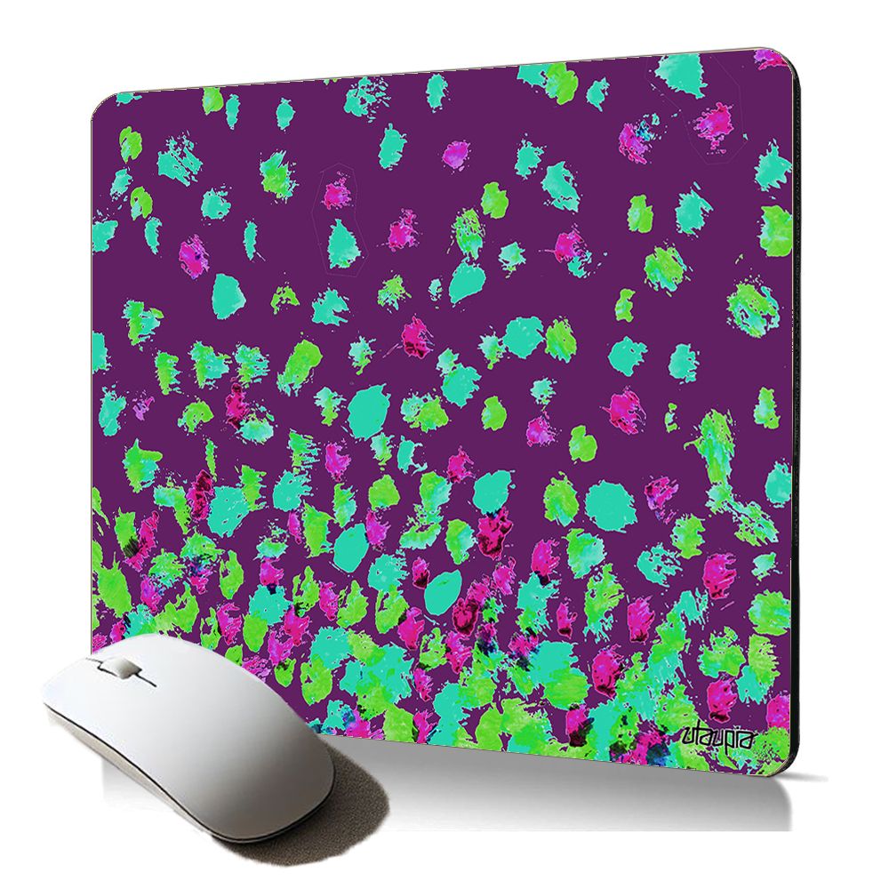 Utaupia Soft Mouse Pad - Flower Confetti Design, Ergonomic and Durable