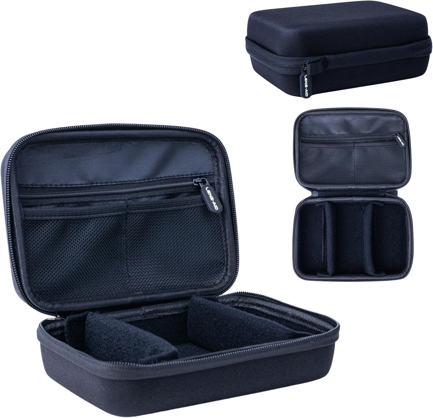 Étui de rangement pour appareils photo et accessoires techniques, Noir, S, Étui rigide compact
