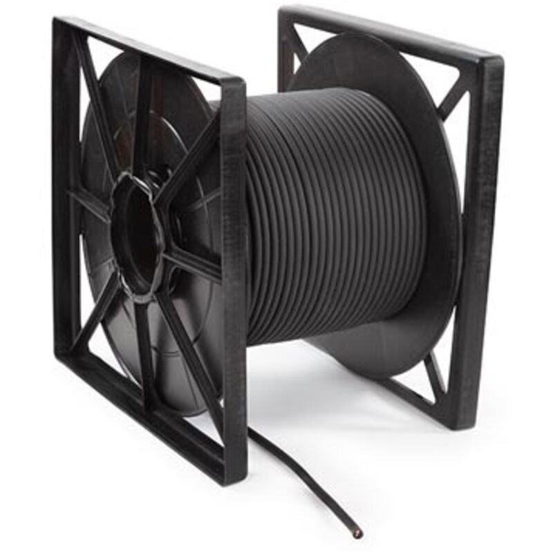 HQ POWER 100m OFC Stereo Microphone Cable - Black