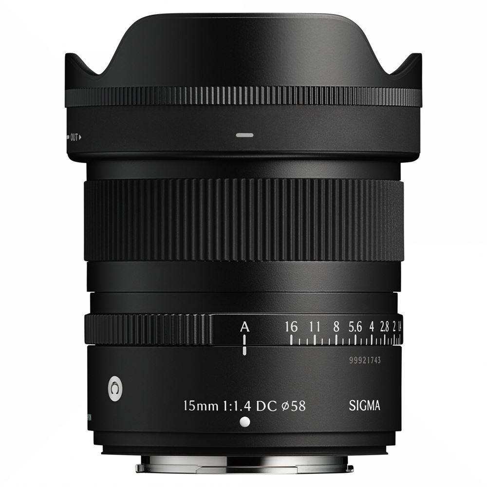 Sigma DC Contemporary 15mm f/1.4-16 Black Lens for Fuji X