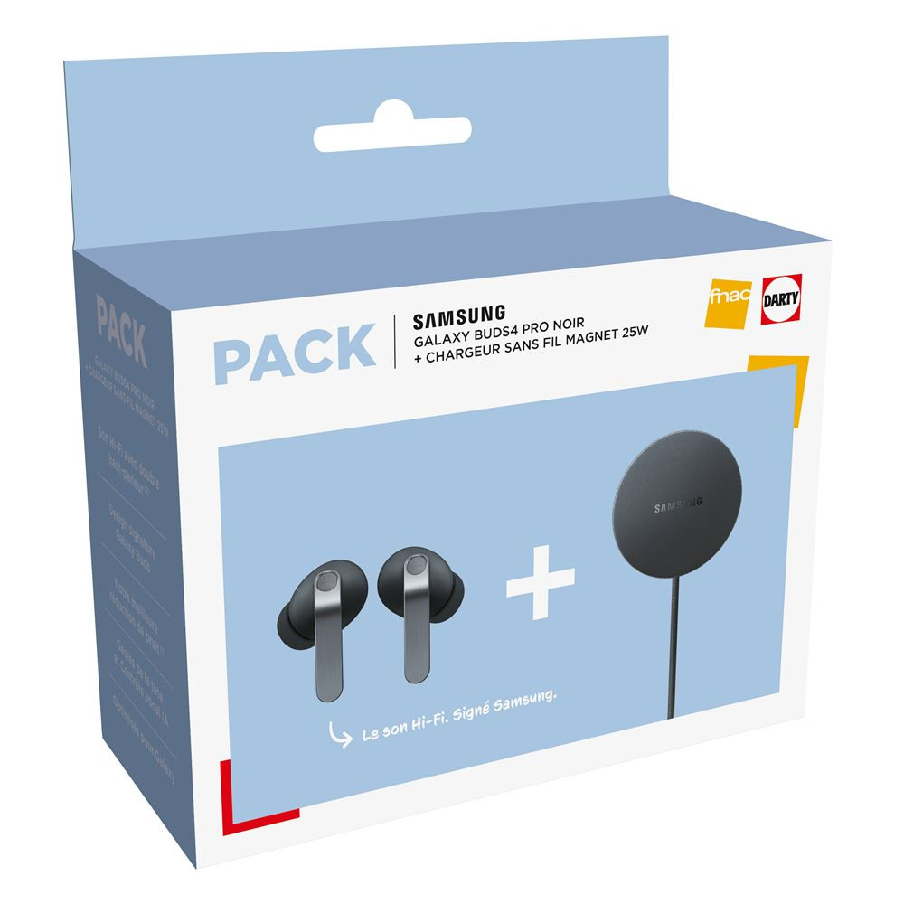 Samsung Galaxy Buds4 Pro Earbuds + 25W Wireless Charging Pad