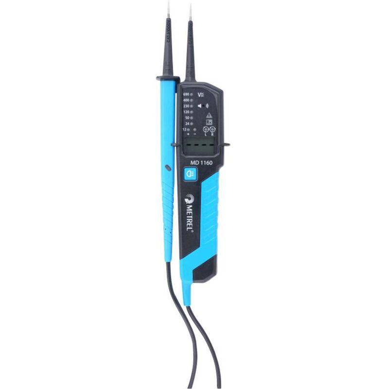 Metrel 2-Pole Voltage Tester MD 1160, Cat III 1000V, Cat IV 600V LCD, Acoustic Y588811
