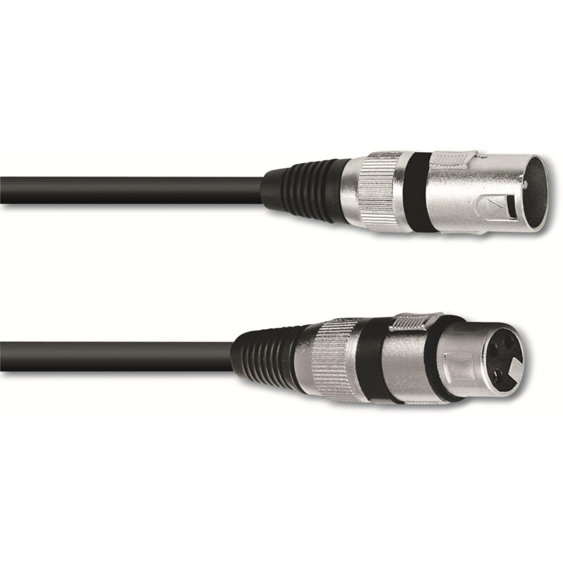 Omnitronic 3-Pin XLR Cable, 0.5m, Black