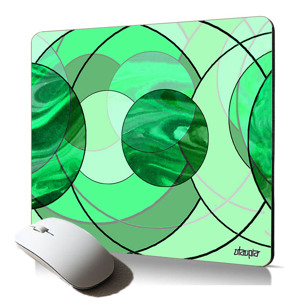 Utaupia Modern Abstract Round Mousepad - Soft Mouse Pad with Unique Design