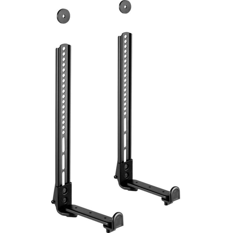 MyWall Hz 19L Mobile Speaker Stand, Black (2-Pack)