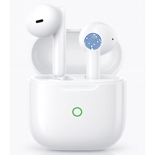 Auriculares inalámbricos KALANKA con Bluetooth 5.4, micrófono de cancelación de ruido, auriculares estéreo Hi-Fi, control táctil, resistentes al agua IPX8 para iPhone/Android