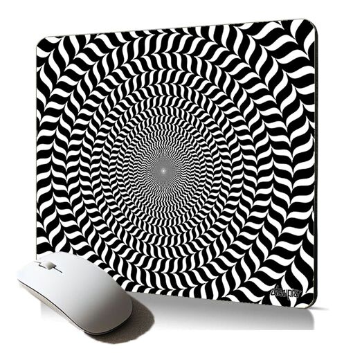 Utaupia Optical Illusion Spiral Circle Soft Mouse Pad