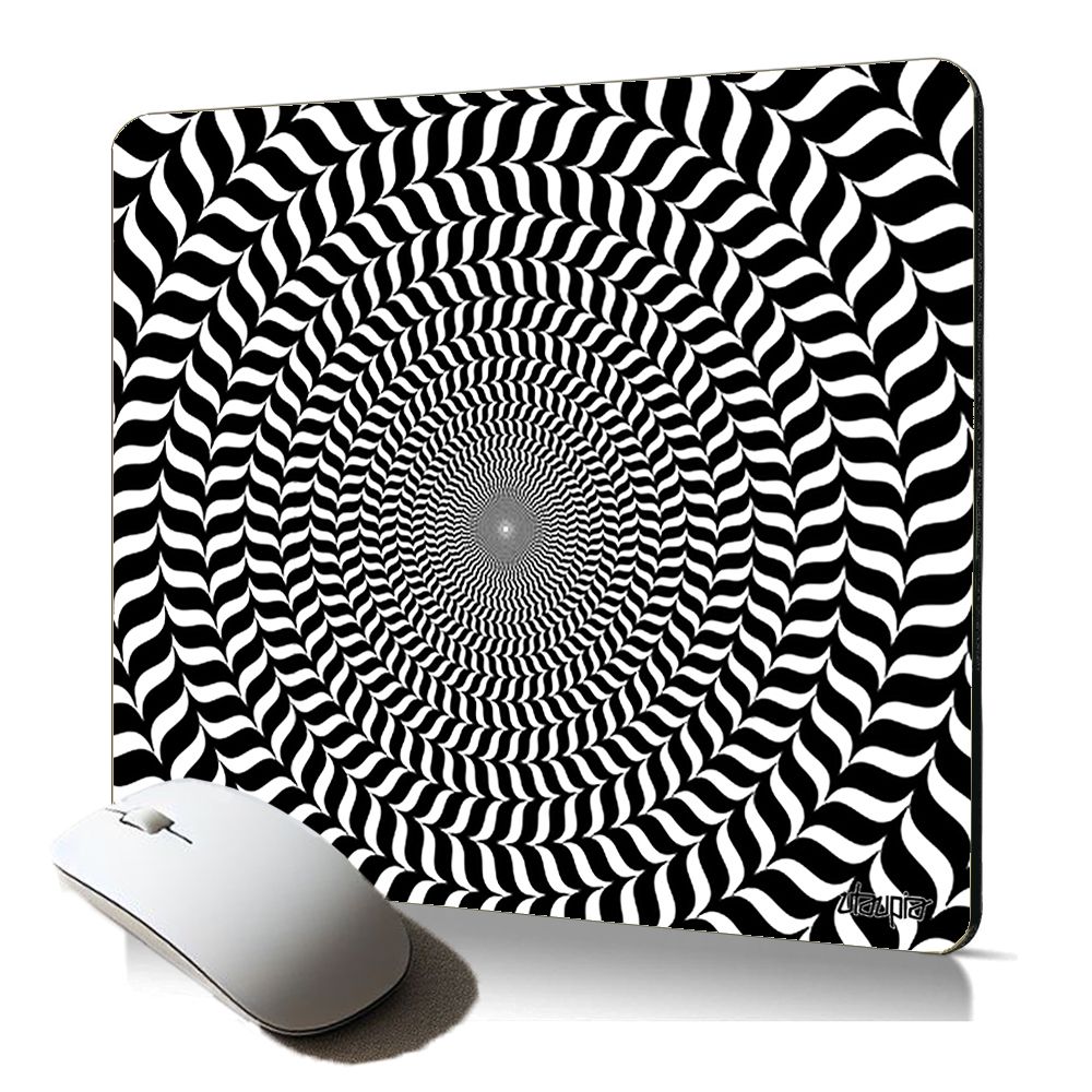 Utaupia Optical Illusion Spiral Circle Soft Mouse Pad