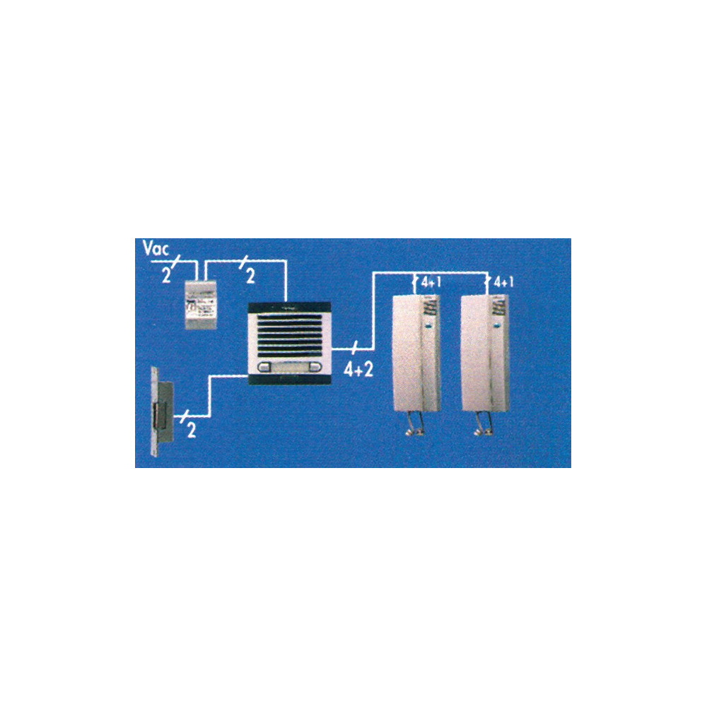 Fermax 3520 Wired Intercom Kit - Compact, Expandable 2-Post System