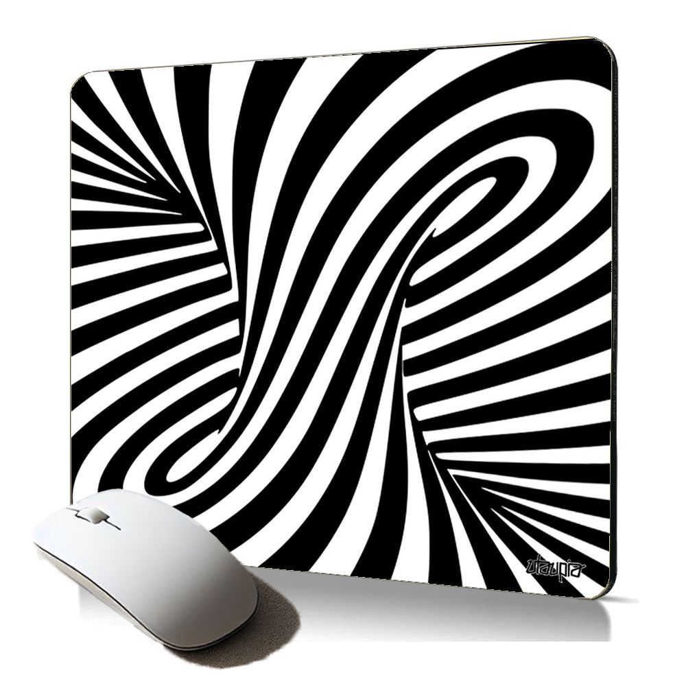 Optical Illusion Spiral Gaming Mouse Pad