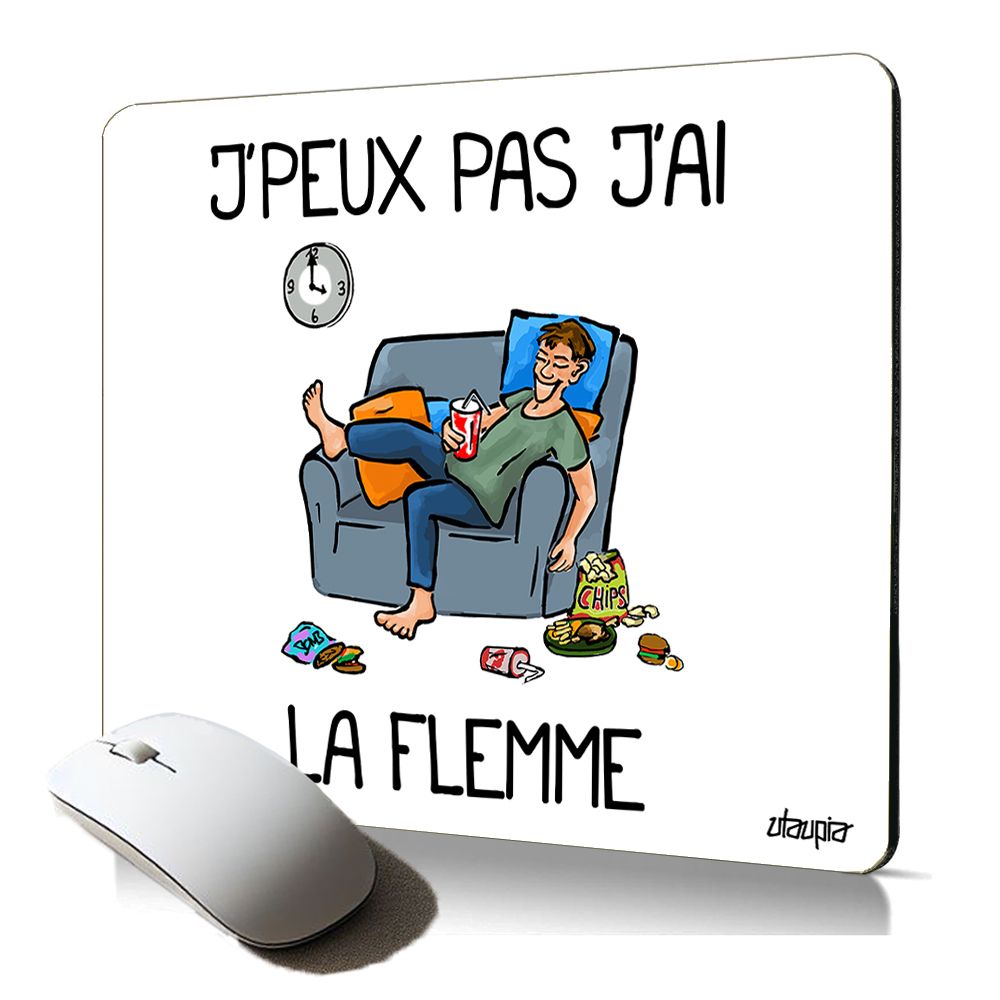 Manta para ratón suave de Utaupia - Regalo gracioso para geeks jugadores