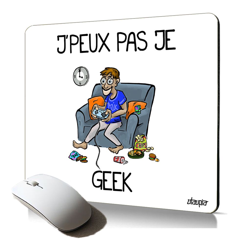 Utaupia Soft Mouse Pad - Geek Humor Gift for Gamers
